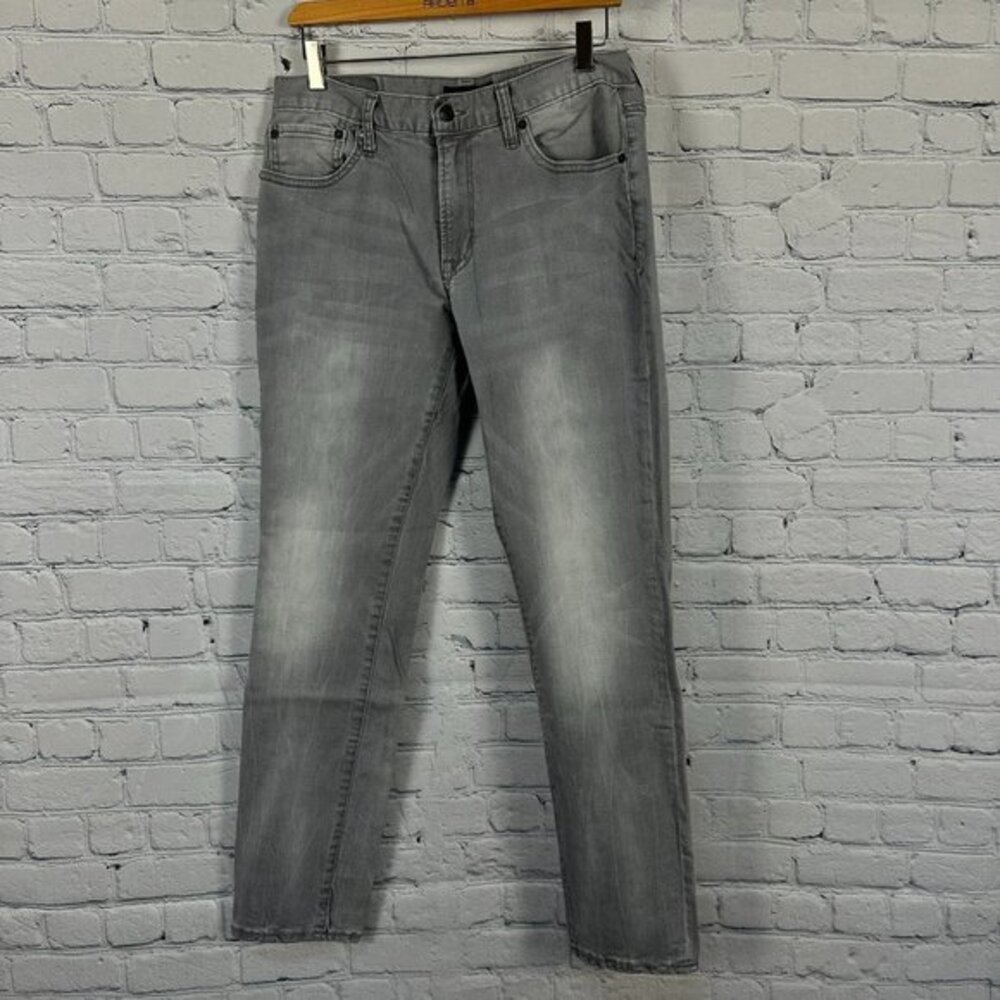 Aeropostale Men's Skinny Denim Jeans, Size W32/L32, Light Gray Wash